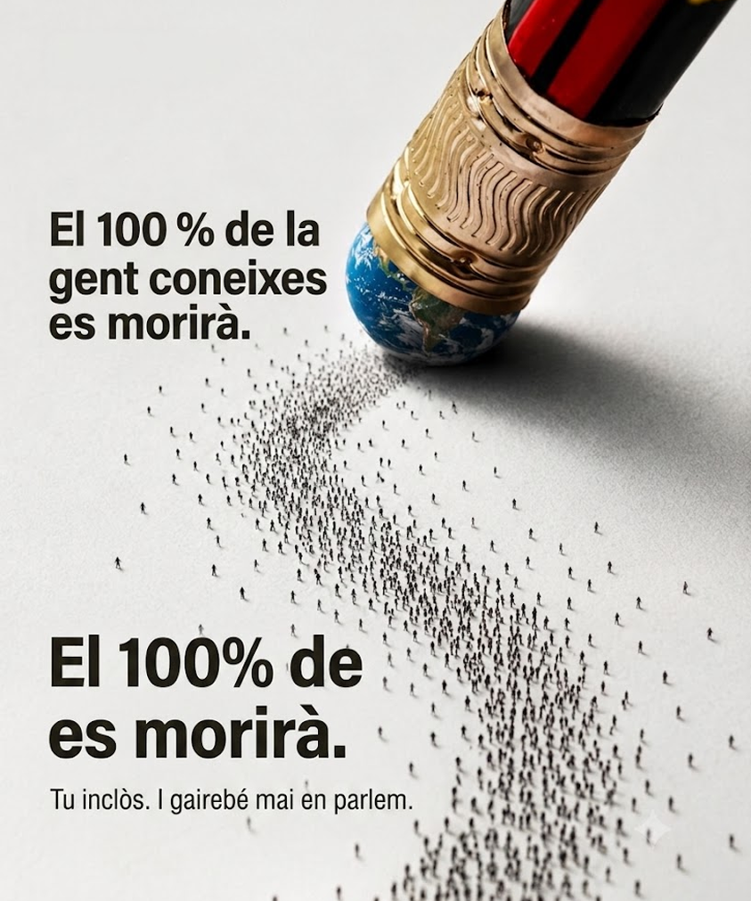 El 100% de la gent que coneixes es morira - Publicacio de @quiesdeu